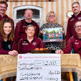 Theatergruppe Mühlhausen spendet 2.000 Euro an die Klinikclowns Würzburg Theatergruppe Mühlhausen spendet 2.000 Euro an die Klinikclowns Würzburg