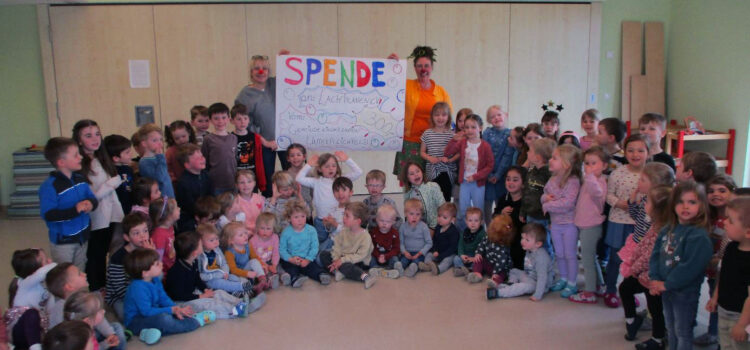 Gemeindekindergarten Unterpleichfeld spendet an die Klinikclowns Würzburg Gemeindekindergarten Unterpleichfeld spendet an die Klinikclowns Würzburg