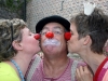 Jojo ist der Clownshahn im Korb